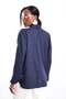 Navy Blue Embroidered Detailed Shirt 34975 - 6