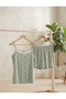 Women's Shorts and Straps Cotton Lycra Milan Pajama Set - 4