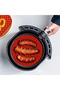Colorful Heat Resistant Washable Silicone Oven and Airfryer Round Cooking Mat 23 cm Bx40 - 3