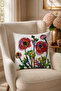 Decorative Floral Pattern Throw Pillow Cover Set - Modern Living Room and Sofa Decor, Set of 4 (Double-Sided) - 5