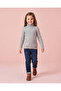 Girls Grey Turtleneck Cable Knit Pullover - 2