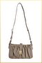 Rima Women's Drawstring Model Hand and Shoulder Bag with Buckle Detail - Mink