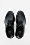 Men's Genuine Leather Black Casual Shoes - 4
