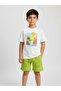 Boy's Landscape Printed Cotton Shorts Set - 3