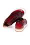 Red Color Lace-Up Genuine Leather Men's Shoes - 2
