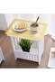 FFD Versatile Bedside Table & Sofa Side Storage Organizer - Mini Locker Nightstand with Book Shelf for Bedroom & Living Room - Stylish End Table & Cabinet - 5