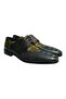 Green Color Lace-Up Genuine Leather Men's Shoes