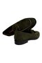 Green Color Laceless Genuine Suede Leather Men's Shoes - 2