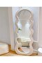 Wavy Shaped Full Length Dressing Mirror 70X170 CM Off White - 6