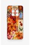 Realme 12 4g Compatible Orange Lily Pattern Silicone Case - 2