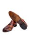 Tan Color Lace-Up Genuine Leather Men's Shoes - 3