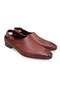 Brown Laceless Genuine Leather Fully Knitted Leather Sole Men's Shoes