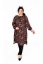 Women's Large Size Crispy Pattern Drawstring Tunic