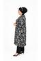 Women's Large Size Crispy Pattern Drawstring Tunic - 5