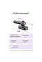 Portable Steam Manual Iron For Clothes Garment Steamer Vertical Handheld Steamer - White - 3