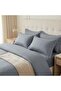 Luxury Stripe Bedding 6-Piece Set - Premium Hotel Quality Microfiber Duvet Cover Set, Ultra Soft, Smooth & Machine Washable Over-Sized Bedding Set - 4