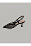 25Y376-3 Black Women's Heeled Shoes - 4