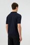 Zigzag Patterned Polo Collar Knitwear Men's T-Shirt - 4