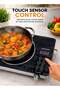 2200W Infrared Electric Cooktop with Touch Sensor Control 11 Power Levels 4 Cooking Functions 4-Hour Timer Crystal Glass Plate SIS-016N1 Grey 1 - 4