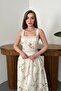 Beige Backless Dress - 3