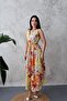 Yellow Floral Patterned Summer Dress