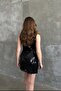 Black Sequined Dress - 5