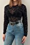 Black transparent blouse - 4
