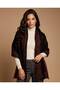 Rose Patterned Women's Shoulder Shawl, Knitwear Shawl, Cape Shawl, Poncho