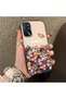Oppo A16 Compatible Silicone Edge Hard Back Case Couple Phone Case Floral Patterned - 3