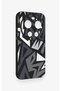 Mi 17 Ultra Compatible Geometric Block Pattern Silicone Case - 2