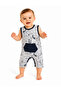 Sweet Ocean Patterned Baby Boy Summer Sleeveless Jumpsuit