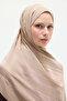Naia Jacquard Shawl Stripe Pattern - Mink - 3