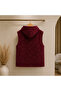 Four Seasons Sleeveless Fleece Plush Poncho Flower Model - 6