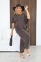 Plus Size Tencel Modal Fabric Set with Cape Blouse - 6