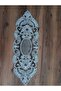Black Tulle with French Lace Runner and Supla Set for 6 People with Silver Glitter - 4