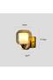 Modern Wall Sconce Light | Gold | E27 | 18 x 14 x 17.5 - 2