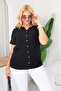 Plus Size Embroidered Linen Shirt - 4