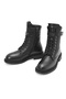 Women's Black Zippered Leather Boots Wf180008Dv - 4