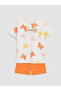 Lcw Kids Ecru Butterfly Printed Girls' Set - 2