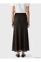 Alita City Lcw Everyday Brown Lace Patterned Midi Women's Skirt with a Difference - 4