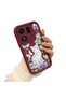 Oppo Find X9 Pro 5g Compatible Case Camera Protective Case with Cat Burgundy Lover Couple Silicone Phone Case - 2