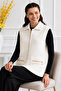 Bearded Knitwear Vest N3381 Ecru - 2