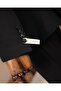 Slim Fit Men's Double-Breasted Pointed Collar Jacket Pants Suit Black T20172-01 - 4