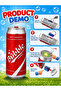 Electric Bubble Maker Toy – Coke Can Shaped Automatic Bubble Machine with One-Click Bubble Action, Leak-Proof Design & Light Effect, Portable Outdoor Party Bubble Blower for Kids Ages 3+ - 4
