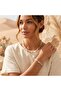 Rutil Quartz Real Natural Stone Women's Necklace and Bracelet Set White Coffee