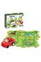 Airplane Toy Mini Cartoon Rail Car Sets Kids Electric Track Vehicle Toys - 3