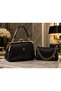 Luxury Concept Double Set Women's Gold Accessory-Detail Shoulder Bag Combination, Luxury, Gift, Daily Use - 3