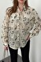 Women's Black Embroidered Oversize Shirt - 3