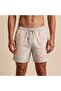Ebru Pattern Mesh Swimsuit Regular Fit Men's Swim Shorts