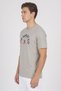 Men Sportswear Fit Short Sleeve Outdoor T-Shirt, Dark Grey - 3